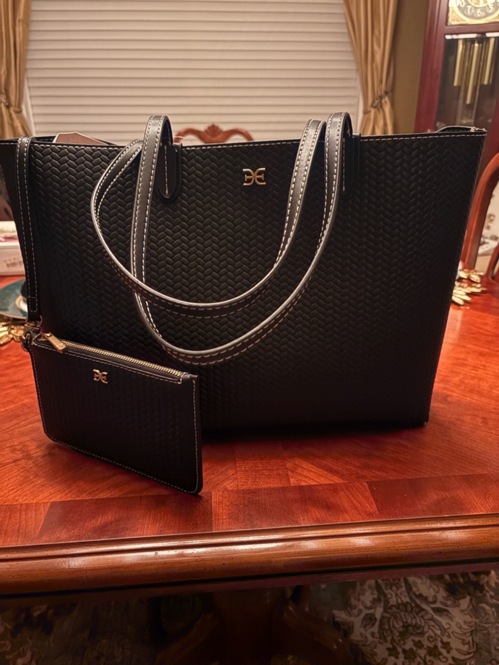 Sam Edelman leather Tote with Matching Wristlet - Classic Everyday Carry